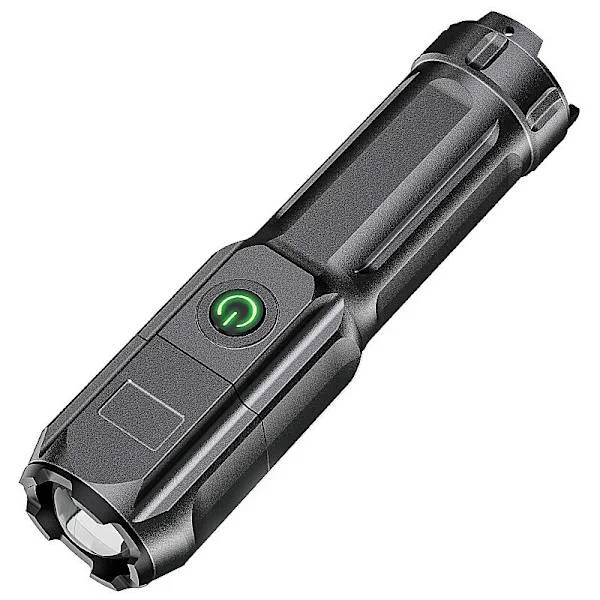 Oppladbar nøkkelringlommelykt, Mini LED-lommelykt, Supersterk utendørs EDC-lommelykt, Vanntett LED-lommelykt, Liten utendørs lommelykt
