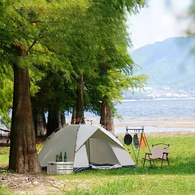 AliExpress - Outdoor-Klappzelt, vollautomatisches, schnell zu öffnendes Zelt für 3–4 Personen, selbstfahrendes Campingzelt, regensicher, 