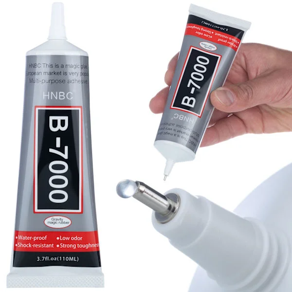 Universallim B-7000 110Ml – Præcis Applikation | Stærk og Fleksibel Binding | til Elektronik, Plast, Træ, Glas