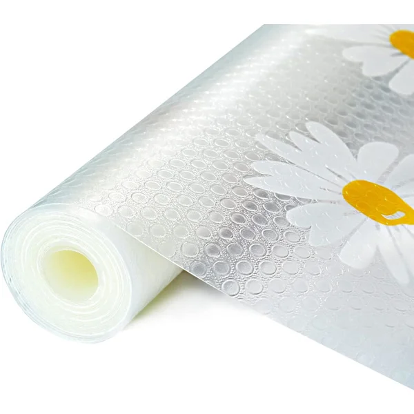 Hyllpapper för köksskåp, vattentätt lådpapper för badrum, självhäftande EVA-sittdynor på rulle – 30 cm × 300 cm