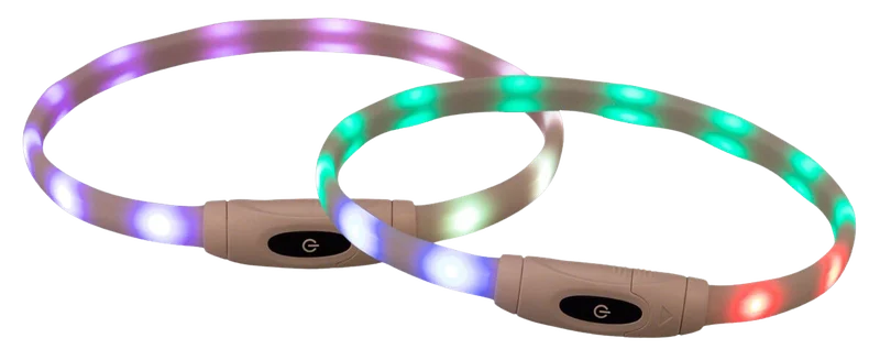 Trixie Flashring USB ladattava valopanta koiralle, XS-XL, Multi