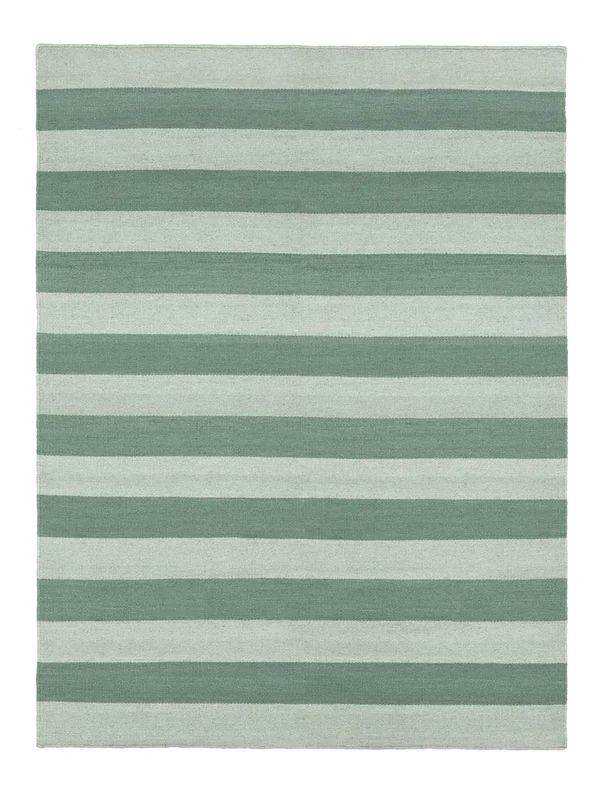 Classic Stripe 140X200 Lite Grønn/Lys Grønn Stripet Teppe