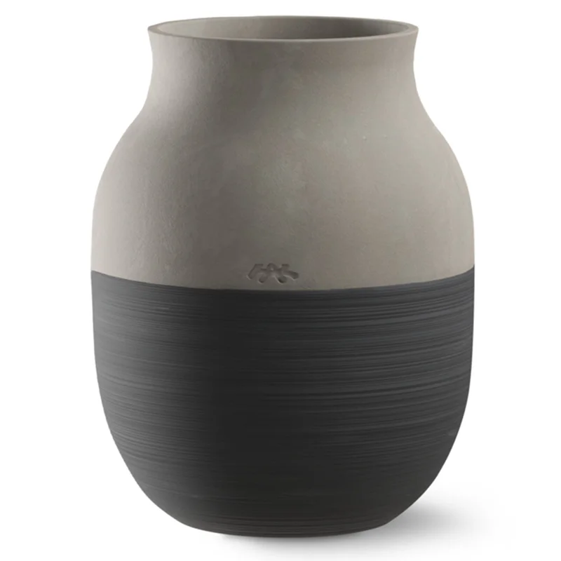 Kähler Omaggio Circulare vase 20 cm, antracitgrå | KitchenOne