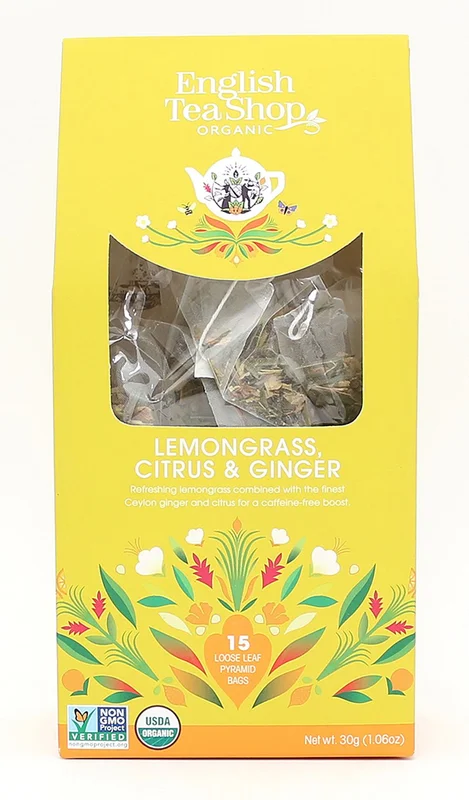 3 for 2 - English Tea Shop Lemongrass Citrus & Ginger te Ø 15 breve, Helse & Madvarer, Te, Urtete