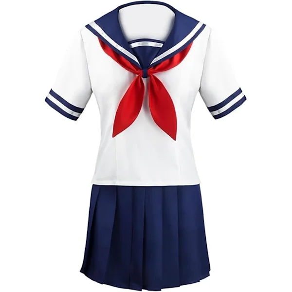 JK Cosplay Kostume Sailor Marineblå Plisseret Nederdel Anime Cosplay Kostumer Piger Japansk Skole Plisseret Nederdel Uniform JK Anime Skole