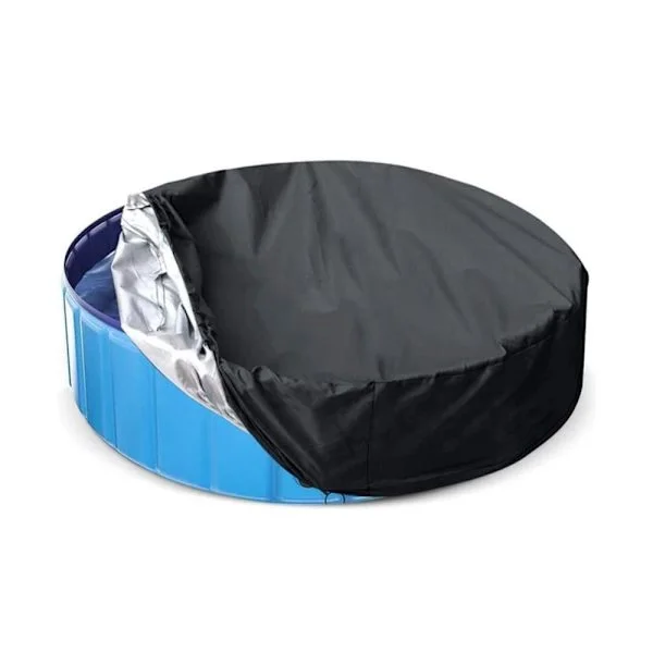 Rundt Pool Cover til Børn - Pool Cover, Sandkasse & Legetøjsbeskyttelse, Solbeskyttelse og Hundepool Cover, 162x30cm