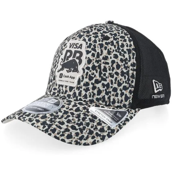 New Era - Motor Beige trucker Kasket - RB F1 26 Leopard 9SEVENTY Stone/Black Trucker @ Hatstore
