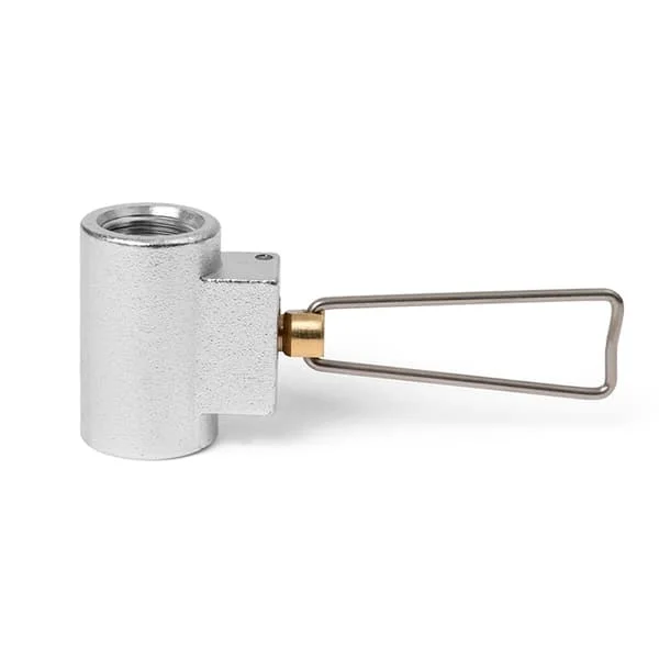 Gas Konverter, Aluminiumlegering Udendørs Gasflaske Påfyldningsventil, Frostet Gasflaske Gensidig Påfyldningssamling til Camping Vandreture, Gasflaske
