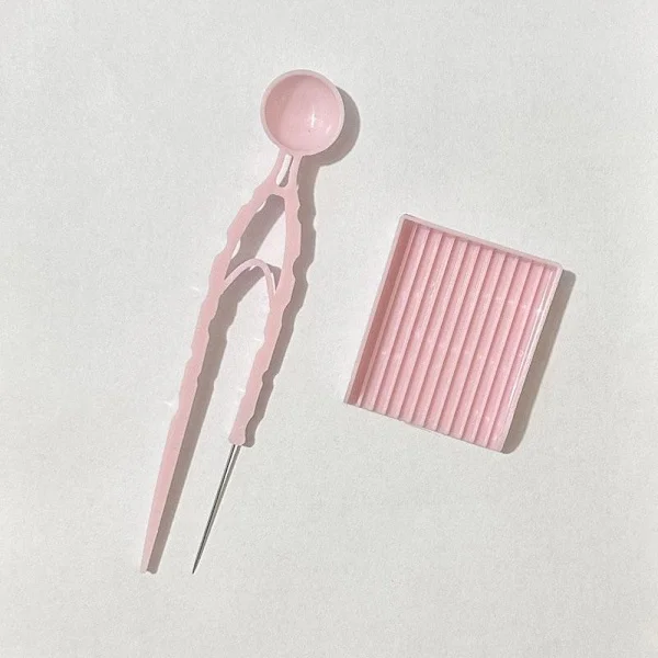 Pärlplatta Enkel Nål-Pincett & Justeringsbricka Set, 5mm Pärlplattor Kit, Verktyg för Pärlplattor för Hantverkssmycken