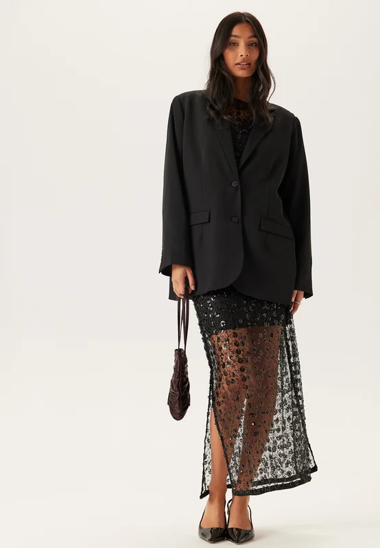Object Collectors Item-Objmaisy Hw Long Skirt-Black-S