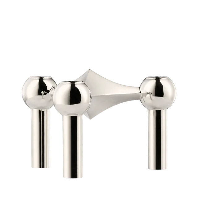 STOFF Nagel Ljusstake Stage Ljus & ljusstakar Silver 6,5X10,2CM
