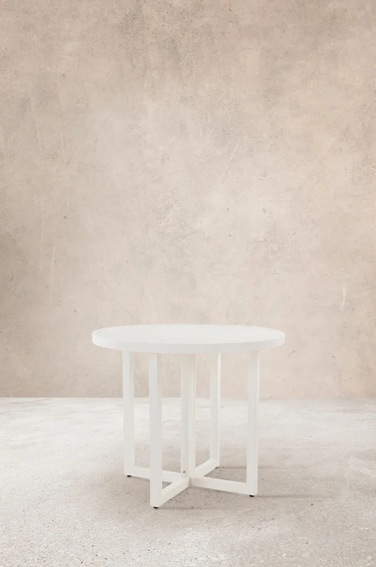 Jotex - Eettafel ø 90 Cm Wit Wit - GIBRALTAR - Koop Eettafels voor buiten bij Jotex