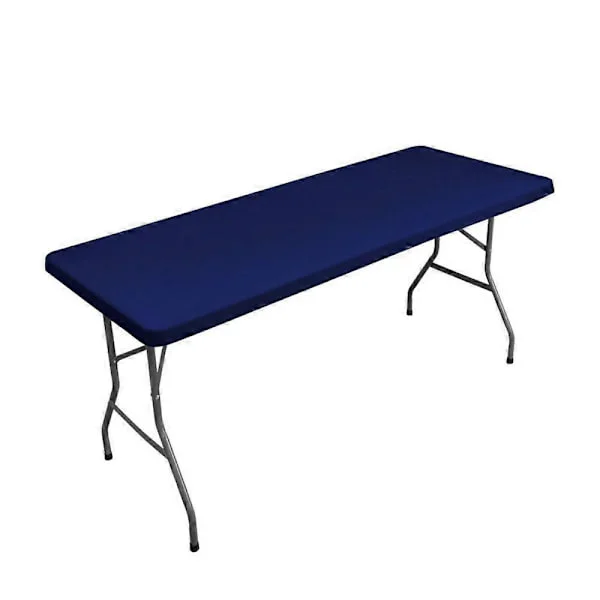 【YD】Foldable Picnic Tablecloth Washable Table Cover Premium Patio Tablecloth Rectangular Tables blue