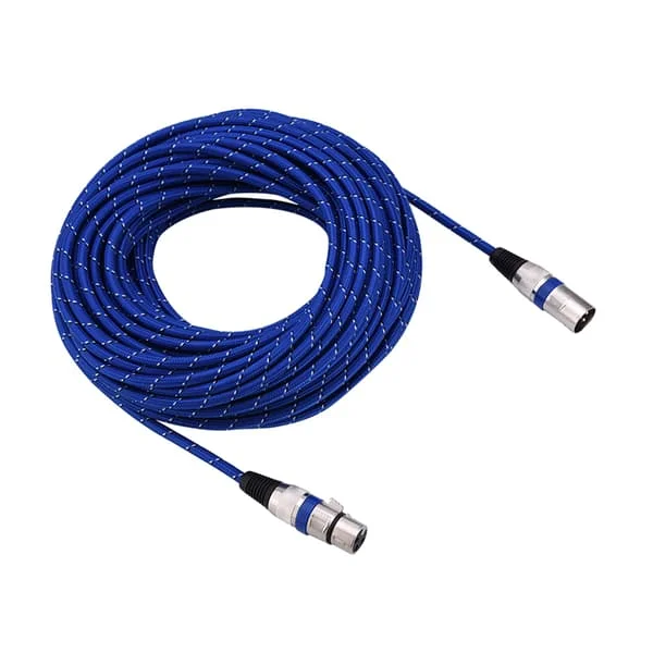 XLR Han til Hun Stik Balanceret 3-Pin Mikrofon Audio Kabel 20 Meter