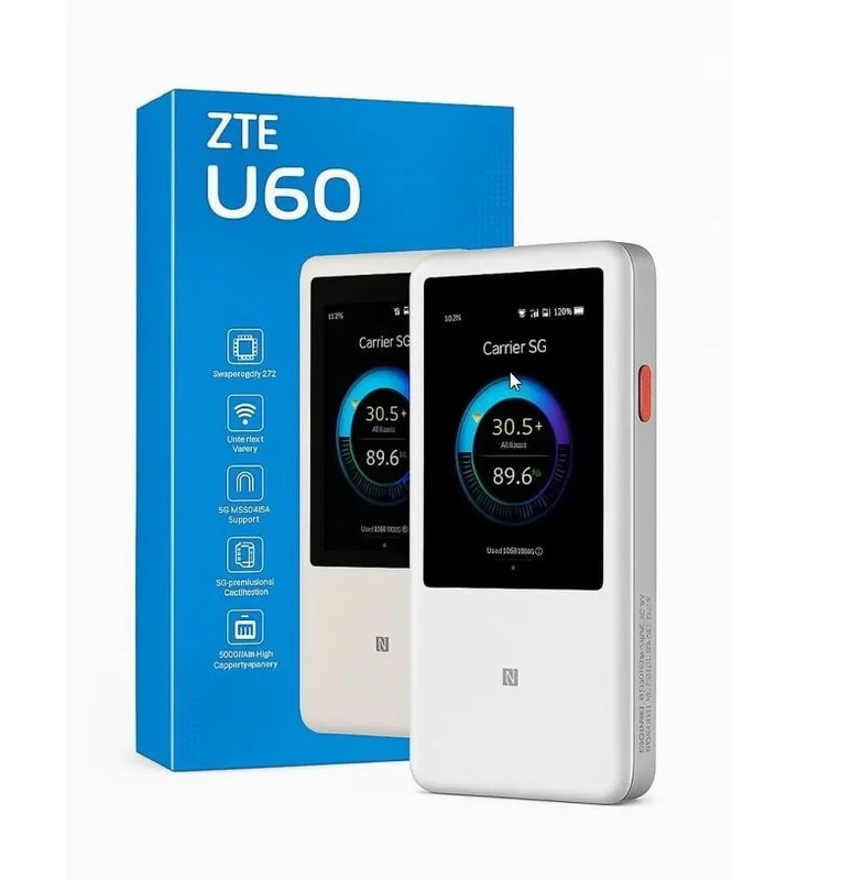 ZTE U60 mobil hotspot-ruter 5G WIFI - hvit