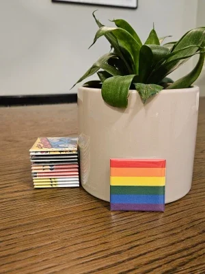 Kylskåpsmagnet Pride flagga