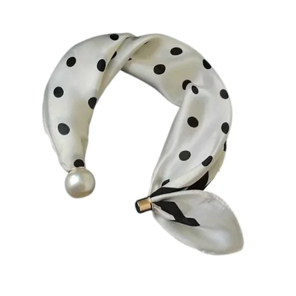 Fashion Silk Scarves med säkra pärlor Magnetlås Dam Halsduk Accessoar Dekorativ Halsduk Omlott Daglig Användning Flerfärgad