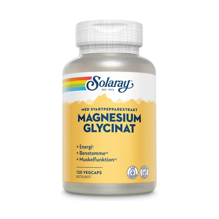 Solaray Magnesium Glycinat 120 kapsler