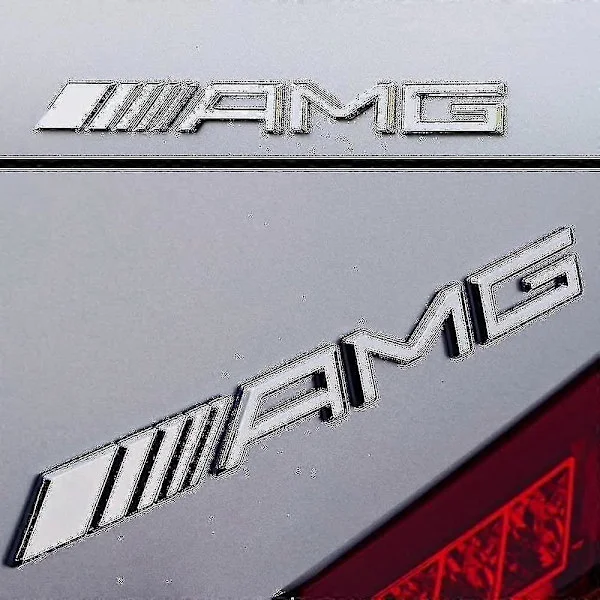 Mercedes Amg Chrome Bagagerums Logo Badge På Alle Mercedes Smukke Bil Klistermærker