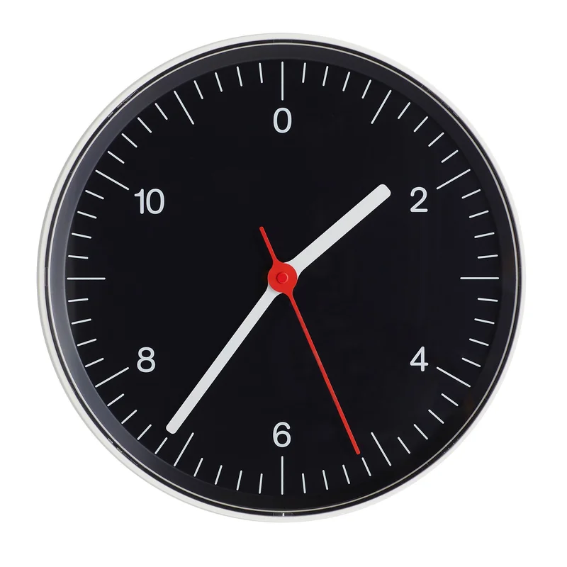 Hay Wall Clock veggklokke, svart