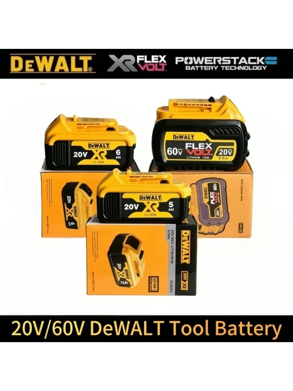 AliExpress - Batterie Dewalt originale 60V/20V, 5AH 6AH 9AH, batterie Dewalt, batterie pour outils électriques DeWalt série DCF DCD DCG DCS DWE