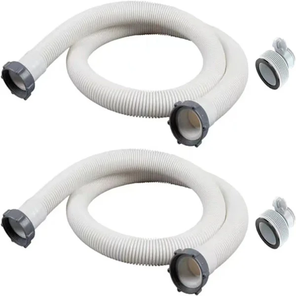 Supererbjudande till lågt pris! 2-pack Intex Pool Slangadapter Ersättningsslang Pool Slang Filter Pump Slangkopplingar - Glad