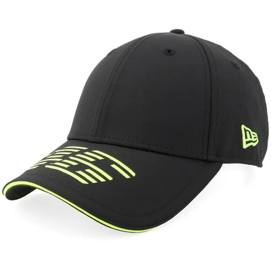 New Era - Negro adjustable Gorra - VR46 Recycled Stripe 9FORTY Black Adjustable @ Hatstore