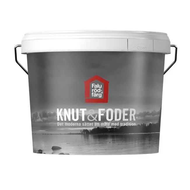 Falu Rödfärg Fasadfärg, Knut&Foder helmatt, 1L, Vit, Färg & tapeter