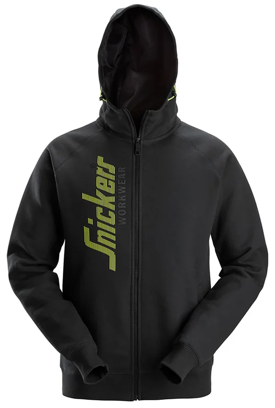 Snickers Workwear 2846-0400 Luvtröja med logga, svart Svart, Kläder