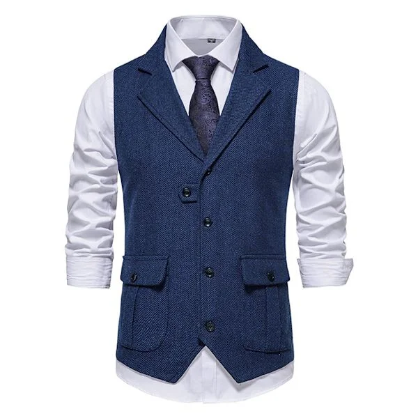 Miesten puvun liivi, muodollinen liivi, tweed-alkuliivi
