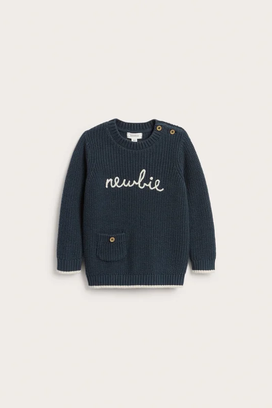 Newbie | Neulepusero Newbie-logolla Tummansininen 62