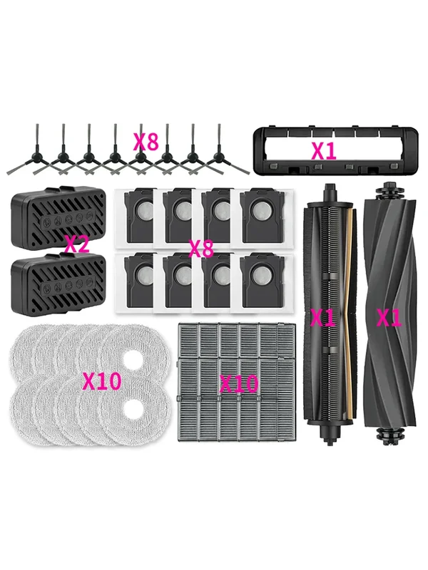 AliExpress - MOVA E40 Ultra /Mova E30 Ultra / Trouver E30 Ultra / Dreame L10s Pro Ultra Heat Tricut Brush Filtre Vadrouille Sac en Tissu