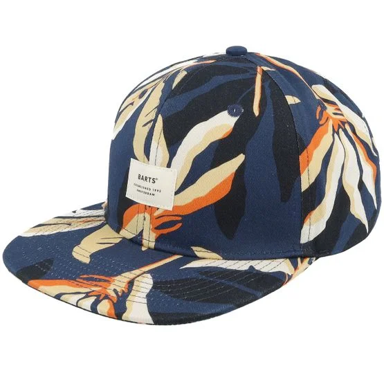 Barts - Blau snapback Cap - Dakou Cap Navy Snapback @ Hatstore