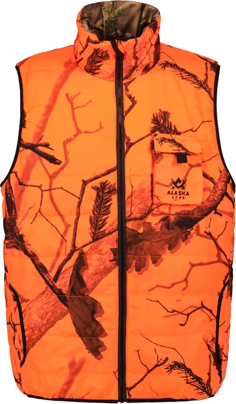 Alaska Tundra Reversible, Metsästysliivi, Oranssi, Miesten, 3XL | Miehille / Metsästystakit | Hunting & Fishing Vests