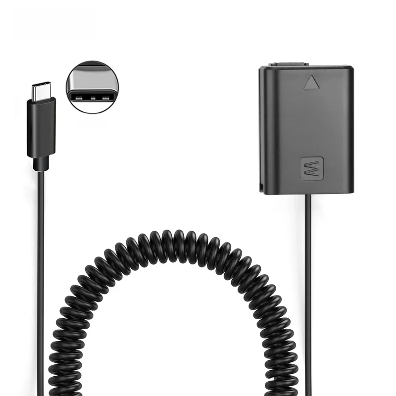 AliExpress - AC-PW20 USB-C Adapter NP-FW50 Dummy-Akku für Sony Alpha ZV-E10 A6000 A6100 A6300 A6400 A6500 A5000 A5100 A7 A7II A7RII A7S