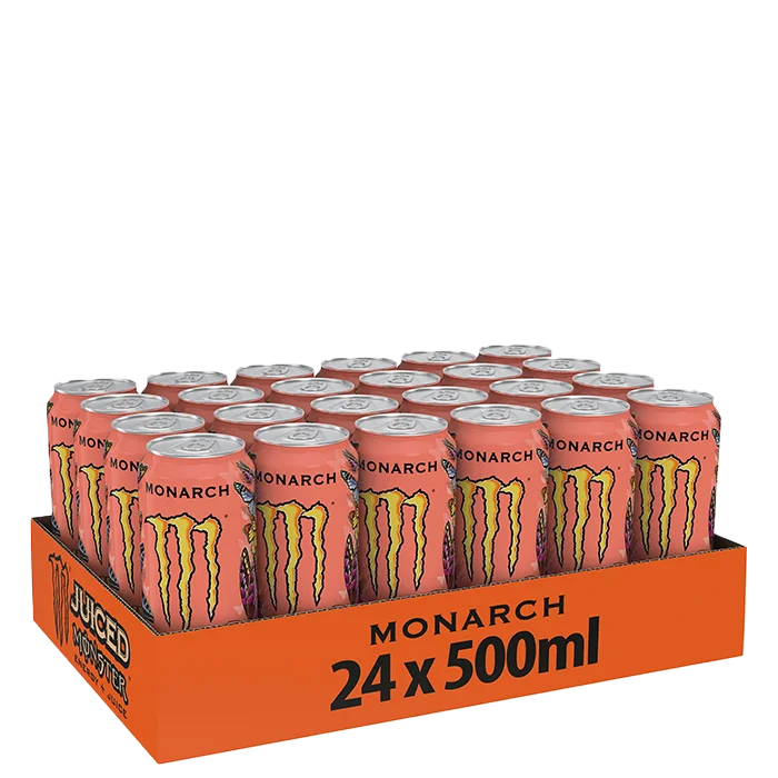 Energidrikk 24 x Monster Energy Juiced 50cl, Monarch - Bodyman.dk