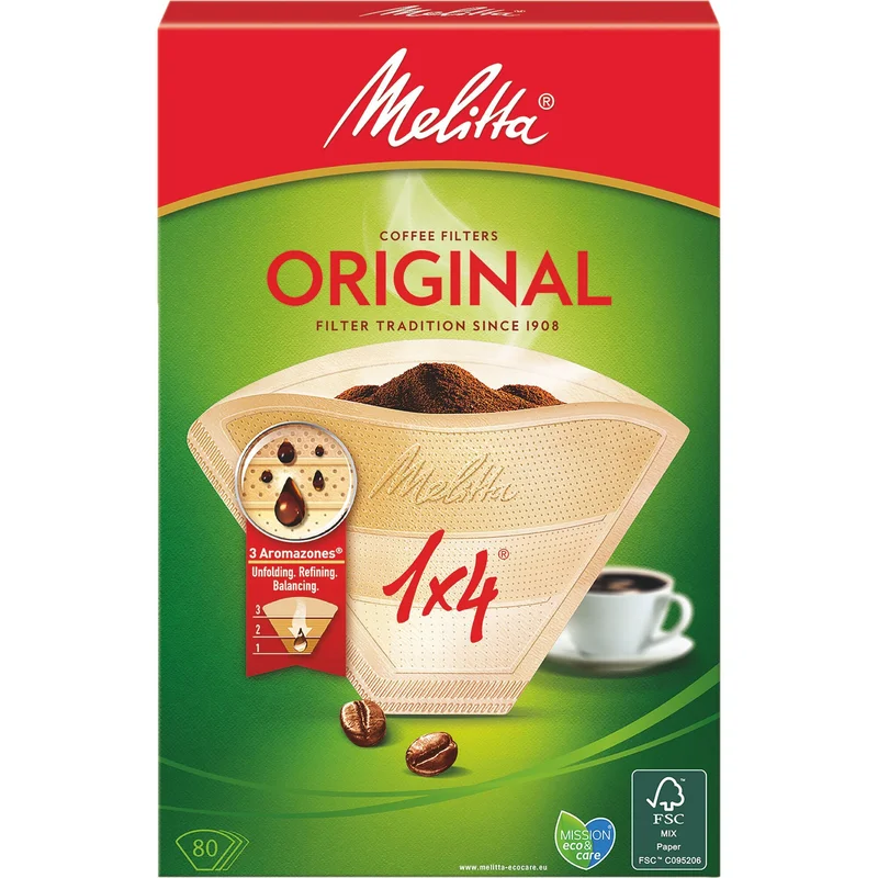 Melitta Original Kaffefilter 1x4 80 stk. | KitchenOne