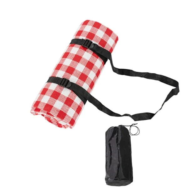 Ekstra stort picnictæppe 200x200cm - Vandtæt 3-lags tyk strandmåtte, sandtæt udendørstæppe til camping, park og familiesammenkomster