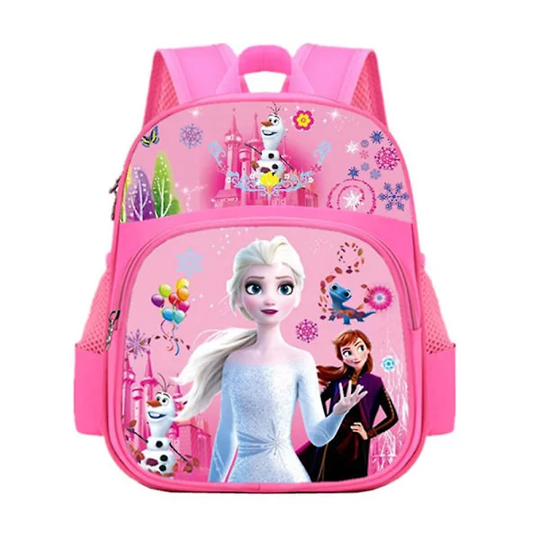 Tecknade figurer Ryggsäck för Förskolebarn Pojkar Flickor Frozen Spiderman Ryggsäck Skolväska Vattentät Lätt Bokväska Frozen Röd