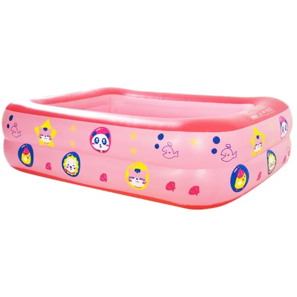 Inflatable Swimming Pool, Portable Inflatable Kids Pool, Paddling Pool for Indoor and Outdoor Use, Summer Party D
