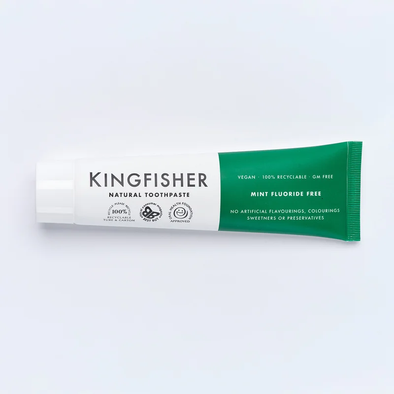 Kingfisher Tannkrem Mint Uten Fluor, 100 ml