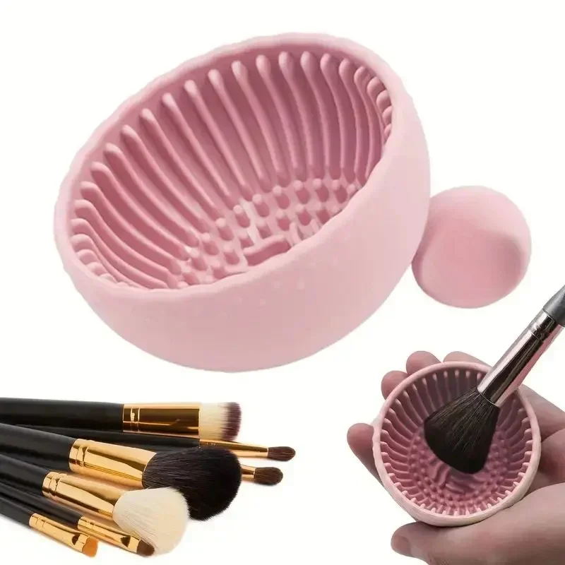 AliExpress - 1 Stück QuickClean Make-up-Pinselreiniger – Premium-Silikonwäscher und rutschfeste Schüssel – mühelose Tiefenreinigung für alle 