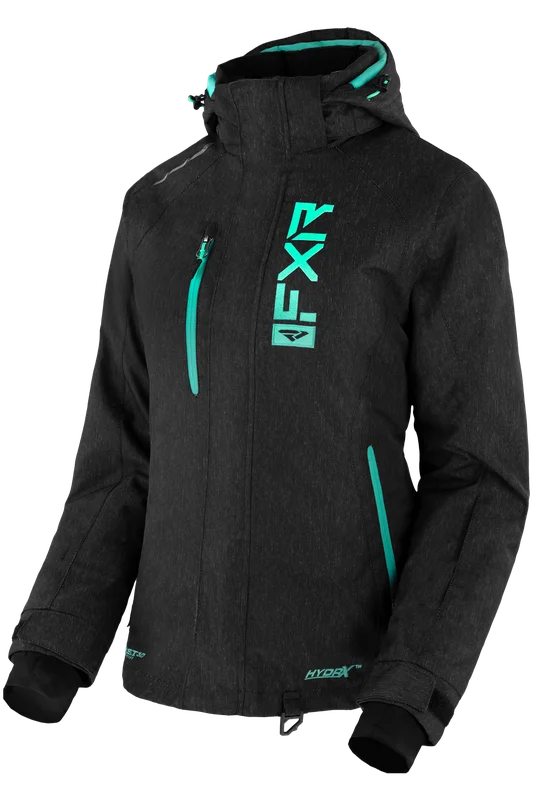 Veste de Ski Femme FXR Fresh Noir chiné/menthe 4
