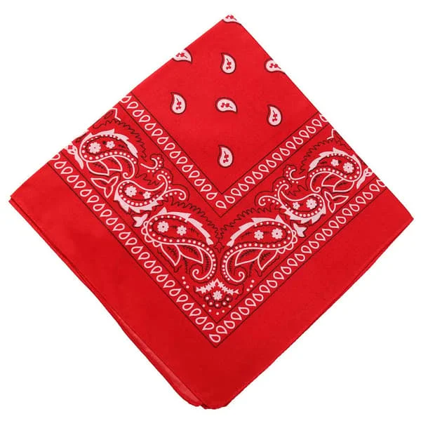 Bandana huivi huivi nuuska kangas paisley kuvio punainen