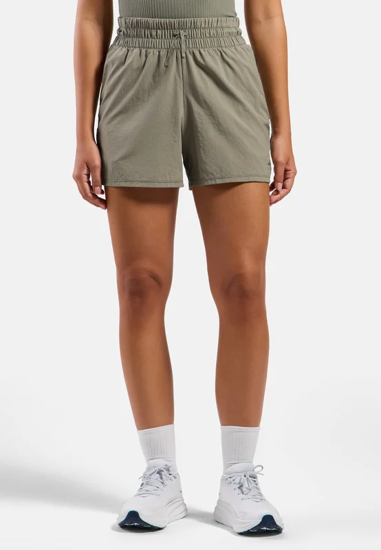 Odlo Essentials 365 4-tommer treningsshorts for dame, L, grønn