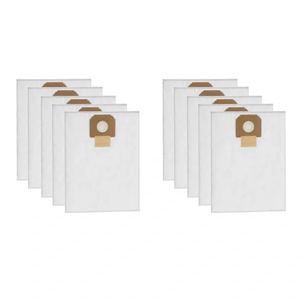 10-pack dammsugarpåsar ersättning för Bosch GAS 35 L AFC GAS 35 M AFC GAS 35 L SFC Plus Non-woven vit