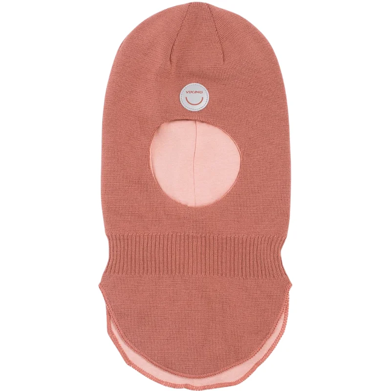 Viking Alv Wool Balaclava Kids Pink