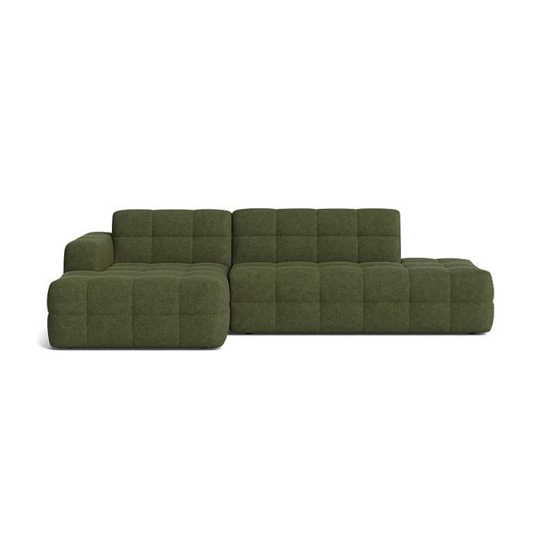 Paris chaiselong sofa, venstrevendt | open end - Aragon Grøn - 282x162x77cm - Slap af med stil - Komfortabel chaiselong sofa med open end