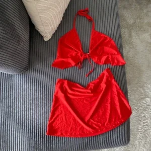 Röd-pyjamas set