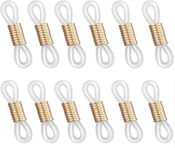 50 stk holdere kjetting brilleender brillekjetting stroppløkke ender av brillestropp ender av brillekjettingholder silikon snor stropp DIY 